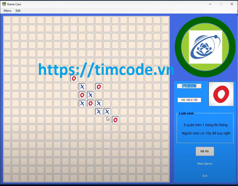 Code Game Cờ Caro C# Chơi Qua Mạng Lan Tải Miễn Phí Tại Timcode.Vn