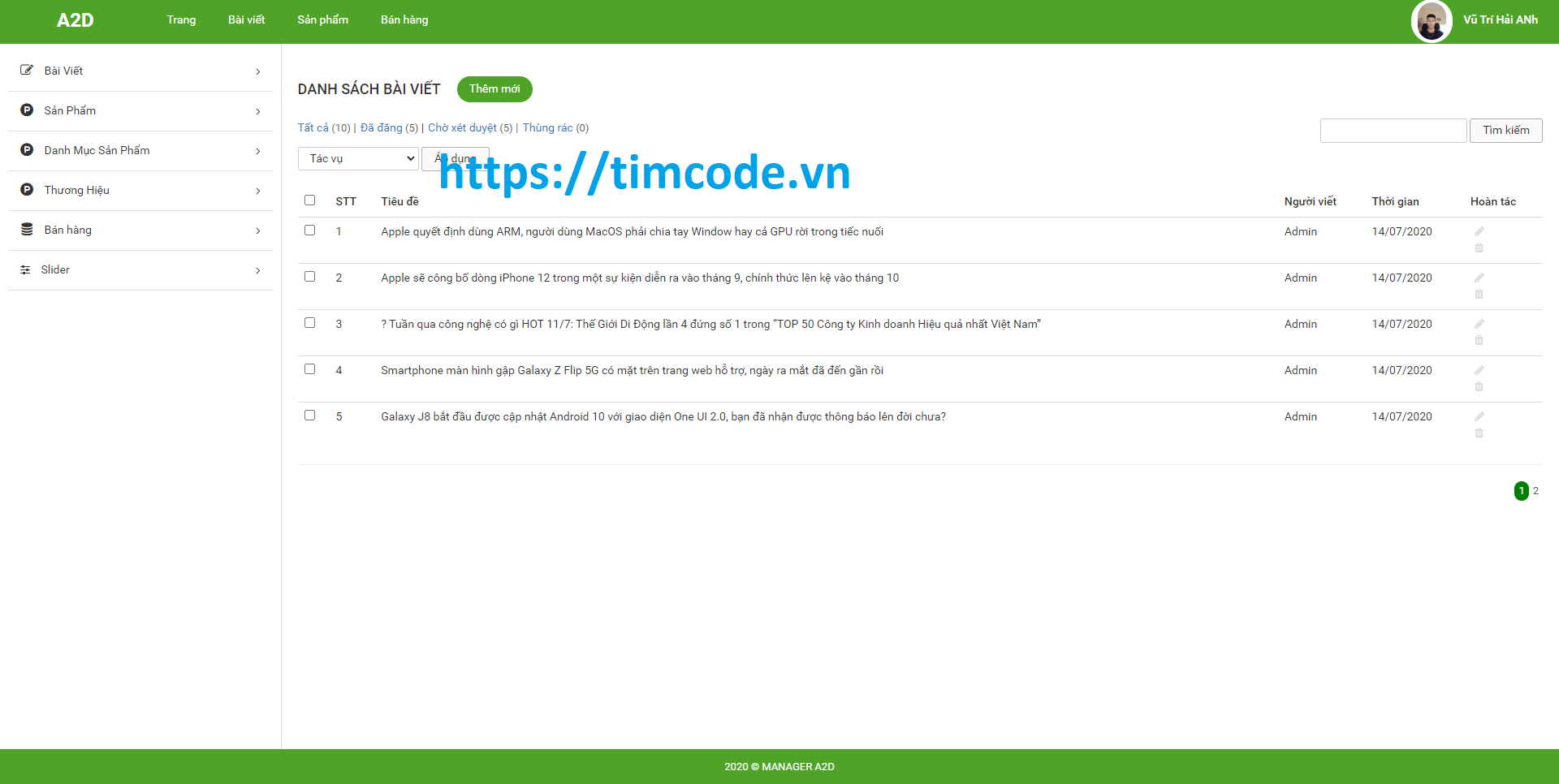 Code website bán hàng điện thoại php thuần full chức năng