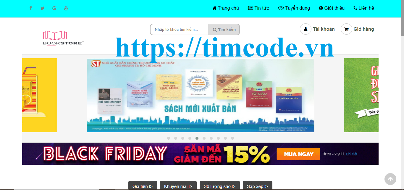 Template website bán sách online Html – Css – Javascript