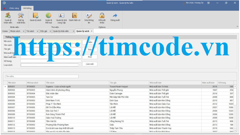 Code phần mềm quản lý thư viện trường Đại học C# full báo cáo và slide